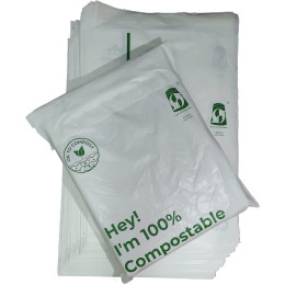 Compostal 100 x ABAP Home Compostable Mailing Bags Parcel Mailer Compostable 100pcs 25 x 35cm (10 x 14 Inches)